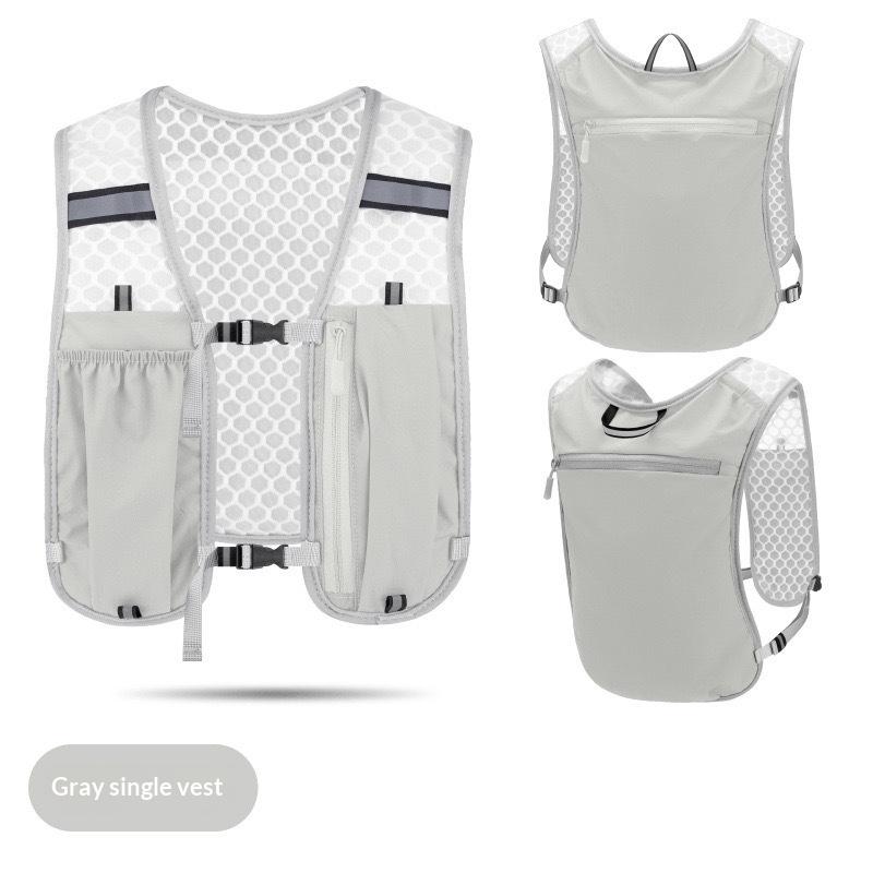 Running Water Bottle Storage Vest Lightweight Running Vest Reflective Hydration Water Chest Pack With Phone Holder