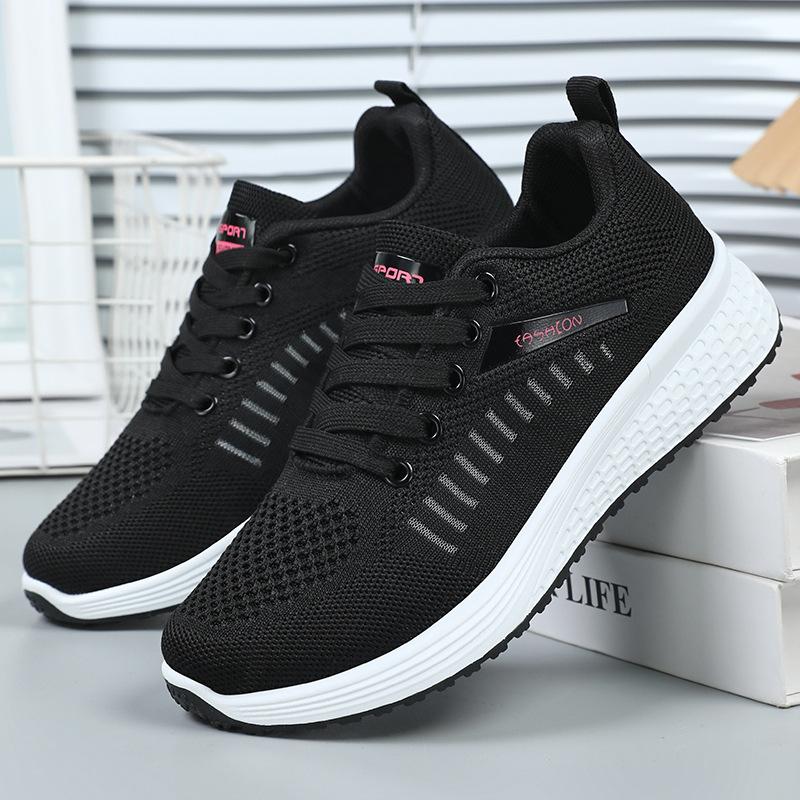 Damen Sommer Neuer Stil Schuhe Atmungsaktive Mesh-Schuhe für Outdoor-Wear Vielseitige Weiche Sohle Nicht Ermüdende Sportschuhe