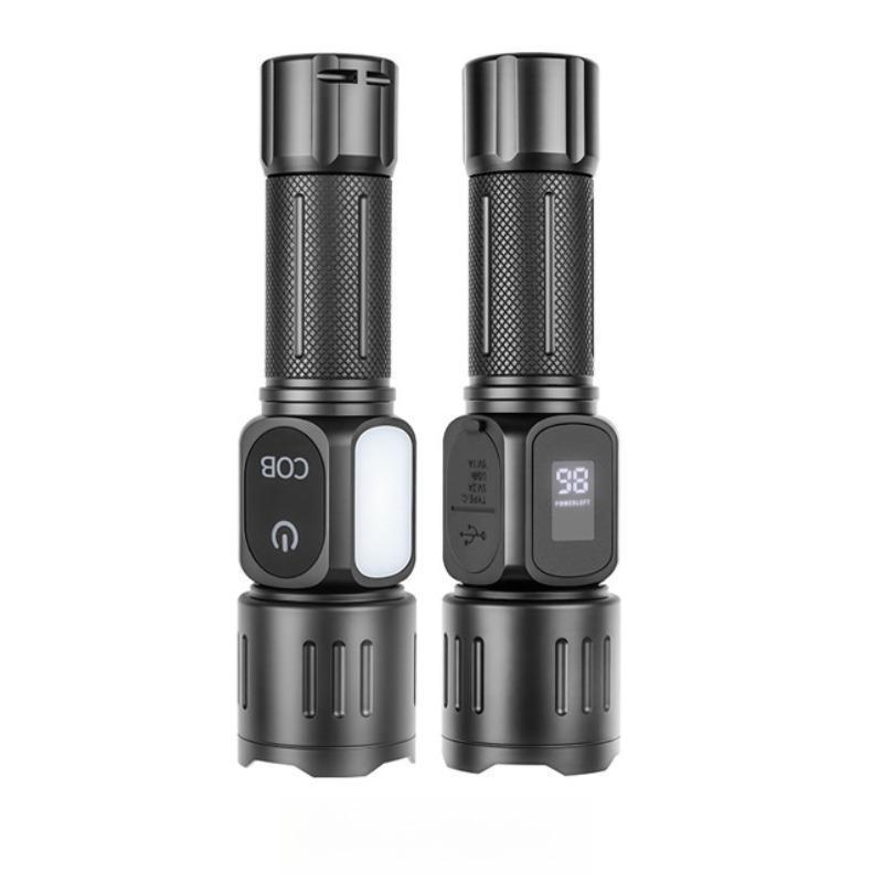 2026 New Waterproof LED Flashlight, Powerful USB Type-C Rechargeable  Flashlights with Magnet, Side Light, 9 Modes for Home Outdoor Emergency