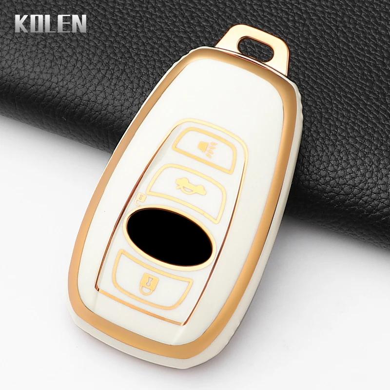Fashion Tpu Car Key Case Cover For Subaru Brz Wrx Xv Ascent Forester Outback Impreza Legacy Protected Keychain Shell Accessories