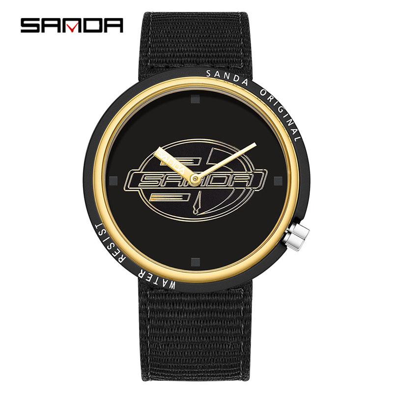 Sanda Creative Quartz Cosplay Watch - Unisex Silicone Fashion for Youth & Students