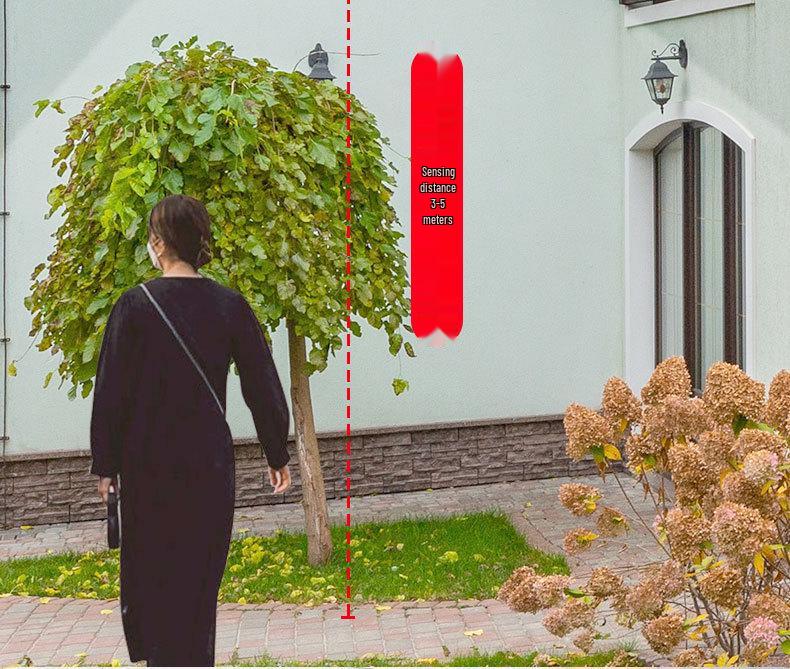 Solar Motion Sensor Alarm Light for Orchard, Ranch, Fishpond, Factory, Courtyard, Villa, or Warehouse Security