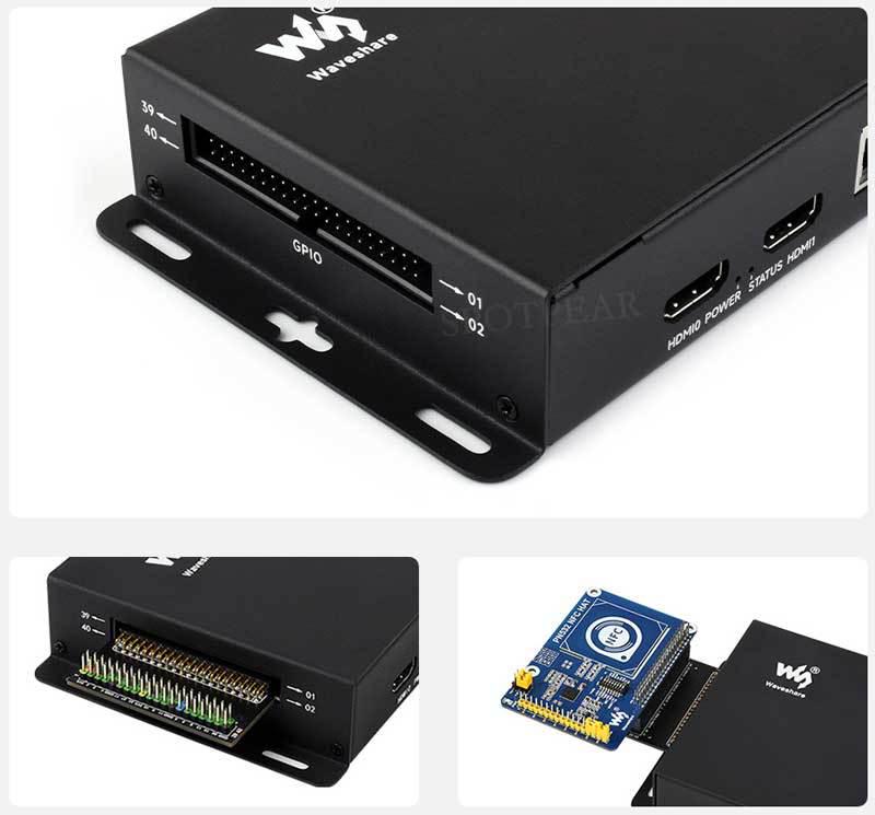 Raspberry Pi CM5 IO Expansion Board Case with Fan for Compute Module 5