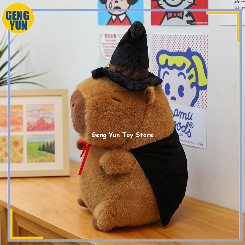 

Мультяшні милі навушники Capybara Magic Capybara плюшеві ляльки 35/45/65 см тварини плюшеві м які ляльки діти день народження різдвяні подарунки 35cm