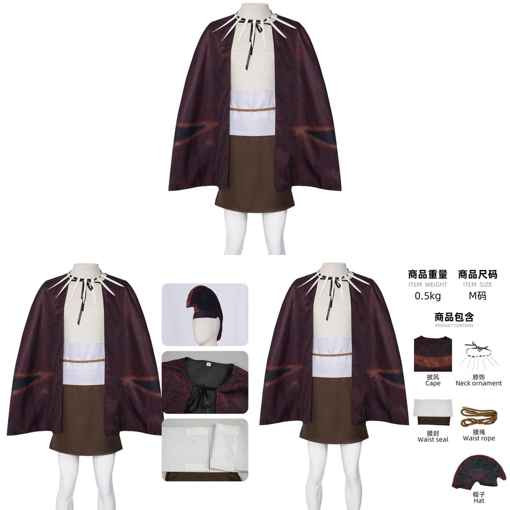 Chief Of War Cosplay Costume With Faux Wool Fabric For Anime And Gaming Fans