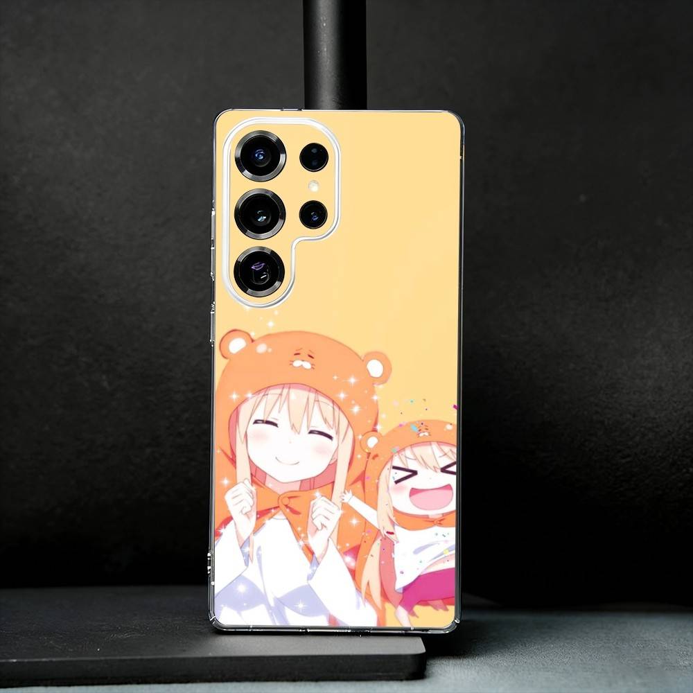 Anime Doma U-Umaru Phone Case For Samsung S25,S24,S21,S22,S23,S30,Ultra,S20,Plus,Fe,Note,10,9,5G Transparent Cover