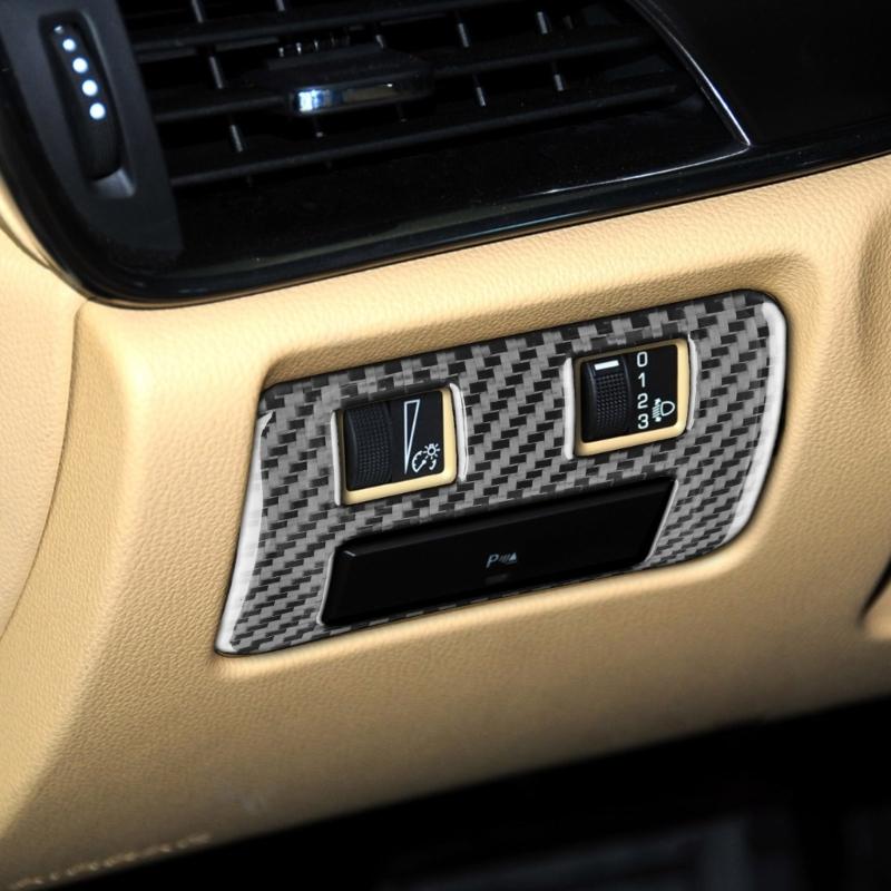8pcs/set Car Interior Trim Sticker Carbon Fiber Decal Cover Automobile Decoration Accessories Suitable For ATS 2013-2019