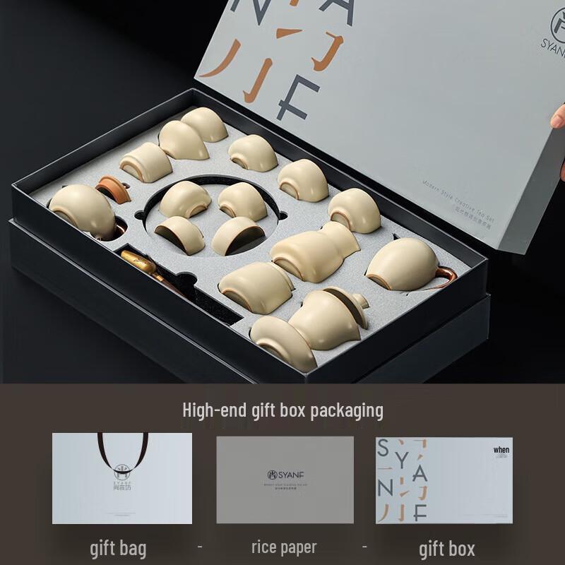 Xiao Feng You Li Ru Kiln Kung Fu Tea Set