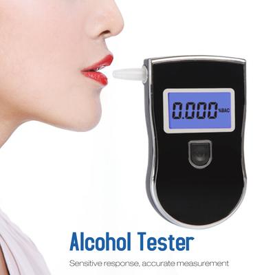 Alcoholtester, draagbare blaastest met blauwe achtergrondverlichting LCD-scherm Draagbare blaastest met 20