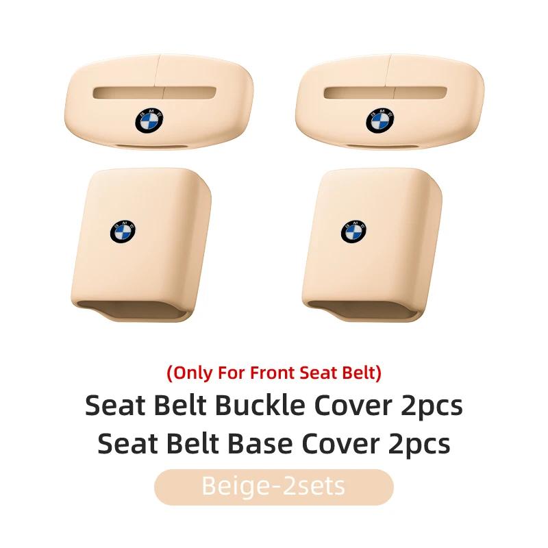 BABD1 2025 Hot Car Silicone Seat Belt Buckle Anti-scratch Protector Cover Accessories For BMW Performance F30 F20 F10 F40 E92 E91 G20