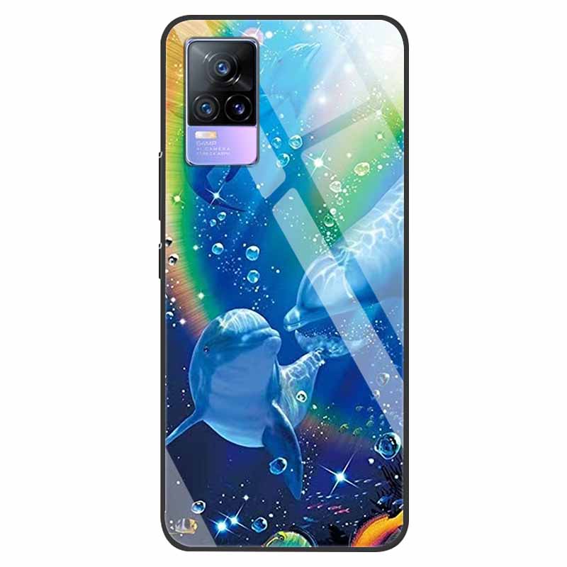 For VivoV21 5G Tempered Glass Case for Vivo V21 5G Soft Bumper Hard Funda For Vivo X60 Pro Global Phone Case X60 5G 2021 Cover