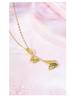 Double Butterfly S925 Sterling Silver Necklace - Elegant Tassel Clavicle Chain for Women