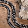 Stainless Steel  Jewelry Thick Heavy Cuban Chain Men Bracelets Wristband For Dad Boyfriend Valentine's Day Gift
