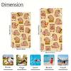 Süßes Capybara Food Print Strandtuch, Mikrofaserhandtuch im Fast-Food-Design, Schnelltrocknendes saugfähiges Handtuch für Strand, Schwimmen, Camping,