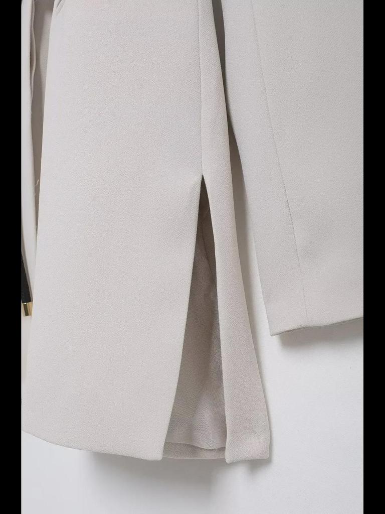 ZA Women's Cross-Border Commuter Suit: Belted Jacket + Straight Pants Set (8941178 8959178)