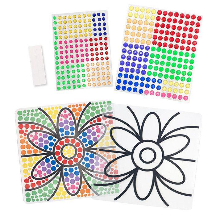 Kit créatif strass - CTOP - Modèle fleur - Dès 3 ans - Loisirs créatifs - Fille