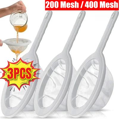 Многоразовая нейлоновая ультратонкая фильтрующая сетка 200 Mesh 400 Mesh, Ложка-сито, Дуршлаг для кухни, Фильтр для соевого молока, сока, кофе, продуктов
