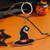 Bag Pendants Halloween Keychain Car Hanging Pumpkin Ghost Witch Hat Keychain   Party Gifts Jewelry