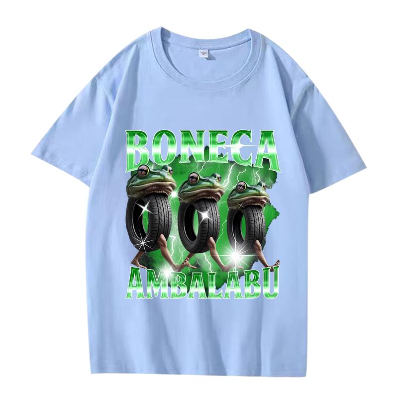 Boneca Ambalabu Brain Rot Italian Brainrot Meme T Shirt Men Women Oversized 100% Cotton  Summer Unisex Plus Sizetops