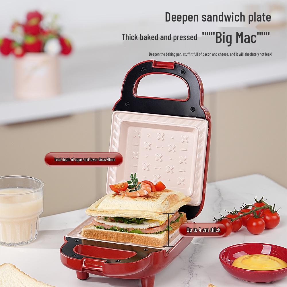 Multifunctional Breakfast Sandwich and Waffle Maker – Automatic Toaster and Panini Grill