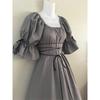 Women's Vintage Short Petal Sleeve   Dress Cosplay Dress 