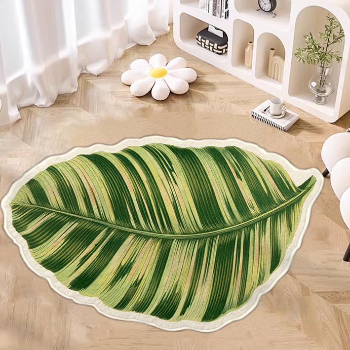 Imitation Cashmere Non-Slip Bathroom Mat - Absorbent & Dirt-Resistant Special-Shaped Floor Rug