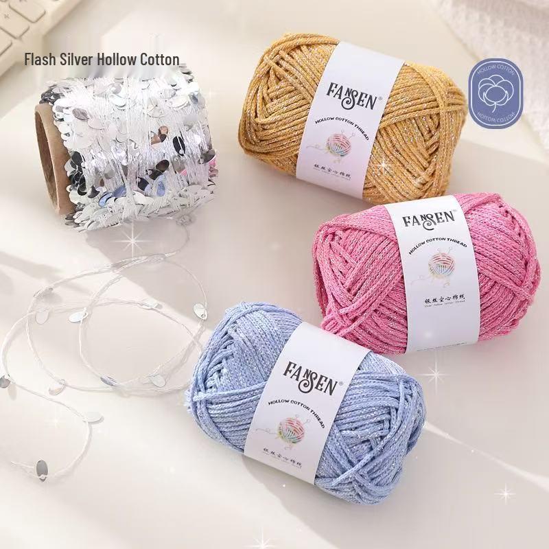 Silver Thread Shredded Butterfly Wool Shoulder Bag DIY Kit