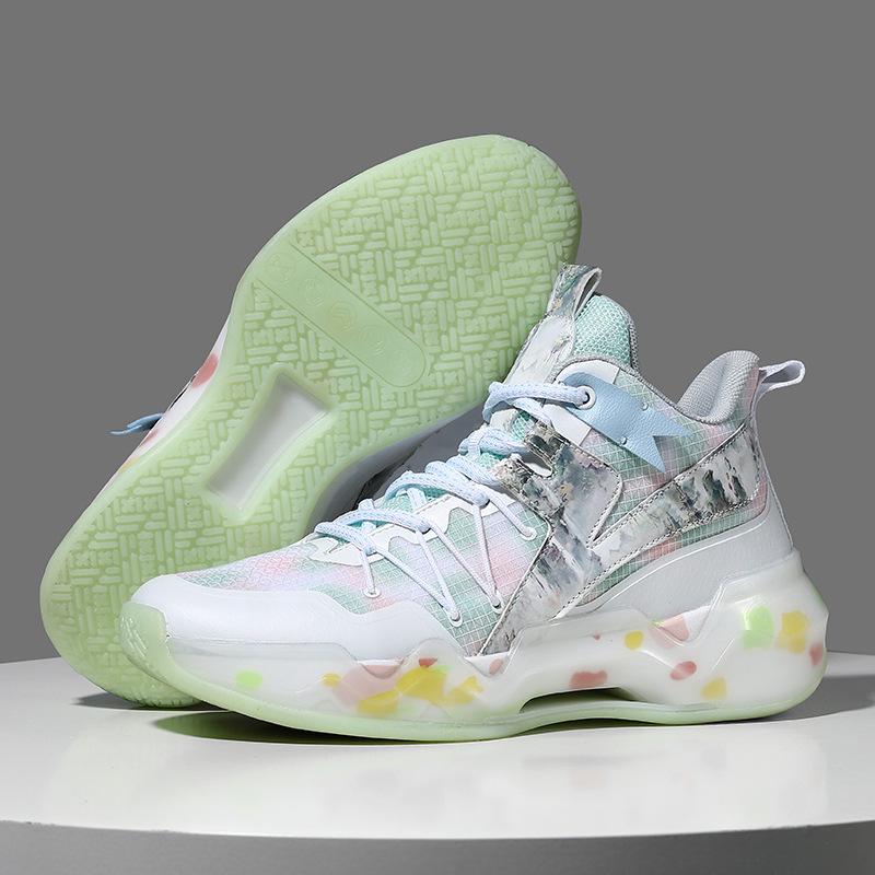 High-End Actual Combat Basketball Shoes, Cushioning And Rebound Sports Shoes, Youth Adult Men'S And Women'S Non-Slip And Wear-Resistant Basketball Sh