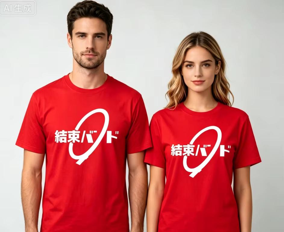 2026 New Unisex Crew‑Neck Short‑Sleeve T‑Shirt, Japanese Circular Text Graphic‑Print Harajuku‑Style Oversized T-shirt