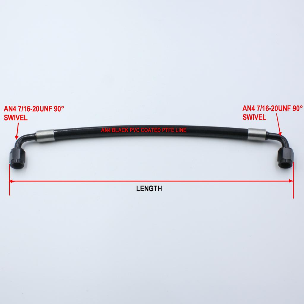 AN4 Stainless Braided Brake Line Clutch Flexible Tube Fuel Turbo Hose Freno Tubi Universal Hydraulic -04 Hosee
