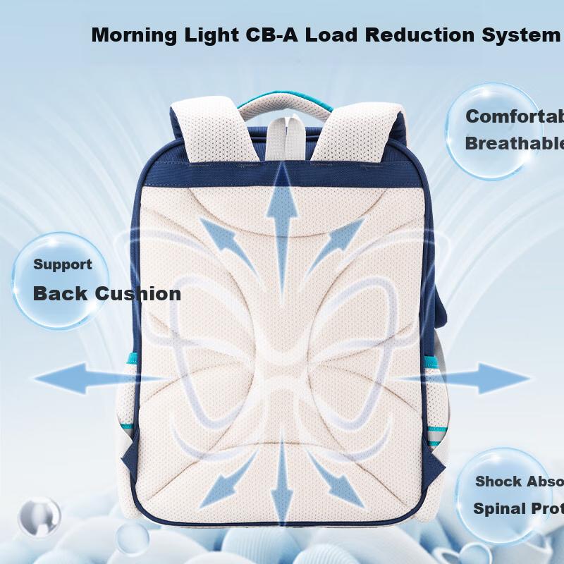 M&G Stationery Ultra-Light Backpack for Primary School Students, Shoulder Bag, Lightweight Backpack,