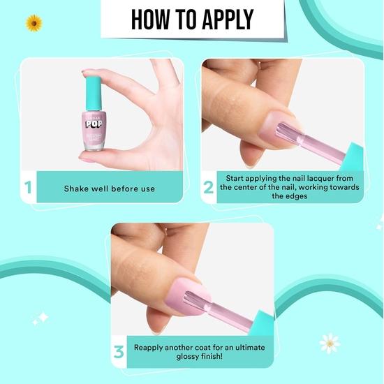 SUGAR POP Nail Lacquer 10 Call Me Hot (Fuschia Pink) | Dries In 45 Seconds | Chip-Resistant | Glossy Finish , 10 Ml