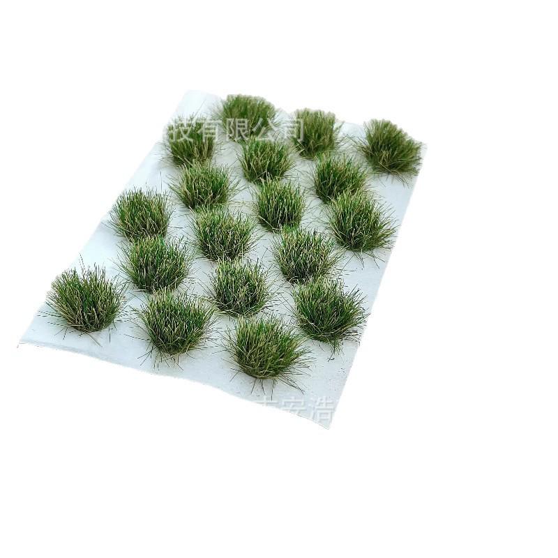 8mm 18-Round Tufts Model Grass for Train Track Scene, Miniature Accessories, and Military Sand Table DIY.
