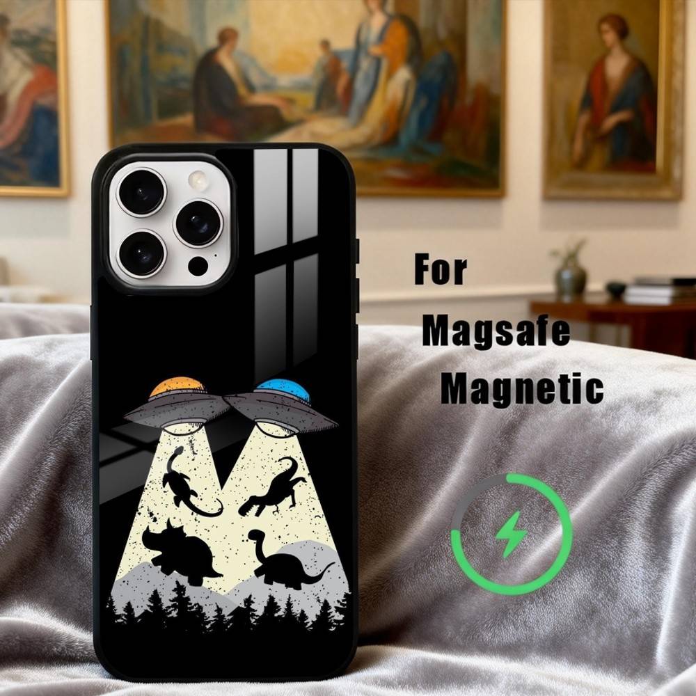 Cool D-Dinosaur Art  Phone Case For iPhone17,16,15,14,13,12,11 Plus,Pro Max Magnetic For Magsafe Wireless Charging