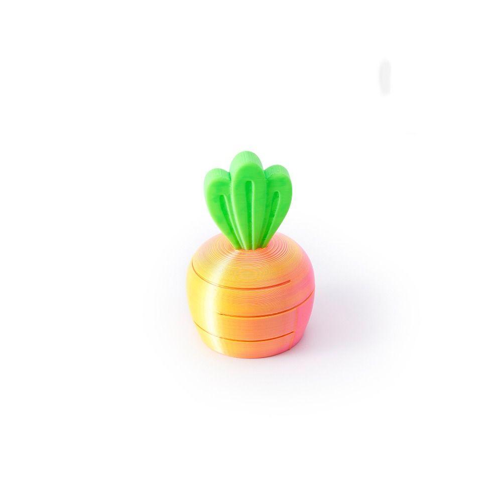 PLA Scalable Unzip Toys Colorful Funny Toys New 3D Printed Carrot Model  Desktop Decorations