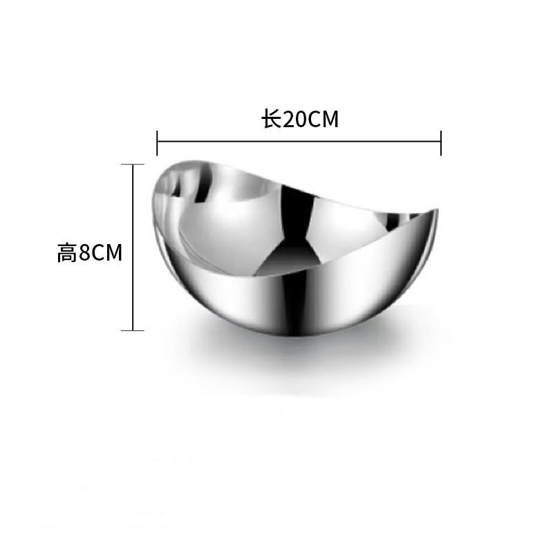 Geometric Mirror Stainless Steel Tableware, Dessert Bowl, Fruit Tray, Bread, Snacks, Candy Storage Tray, Home Decoration
