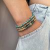 Mens Beaded Surfer Style Bracelet Set