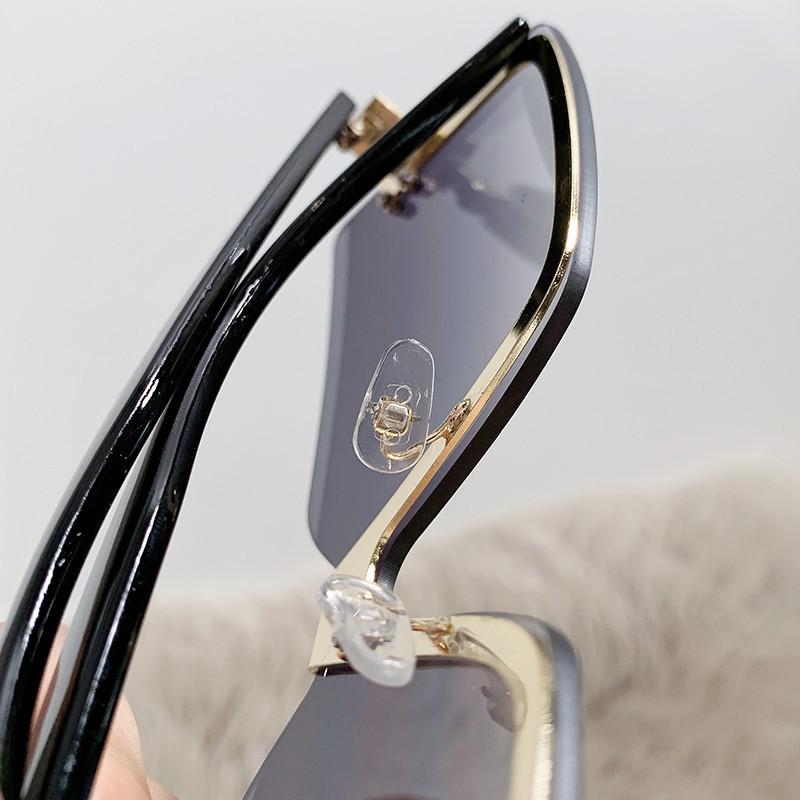 New Borderless Square Sunglasses Women's Brand Designer Fashion Sun Glasses Women Outdoor Travel Eyewear UV400