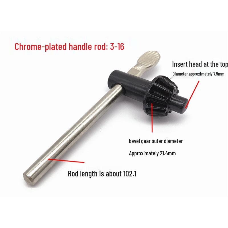 Electric Drill Chuck Wrench Key Set: Sizes 0.6-6, 1.5-10, 1.5-13, 3-16, 5-20
