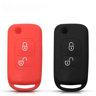 For Mercedes Benz SLK E113 A C E S W168 W202 W203 A C Class 2 Button Remote Folding Key Cover Case Fobs Shell Holder Silicone