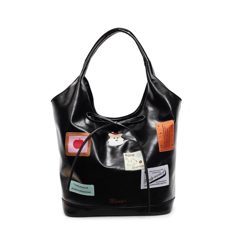 Student Party Vintage Large Capacity Casual Bag Women's 2025 New Fashion College Wind Tote Bag Shoulder Bag Handbag