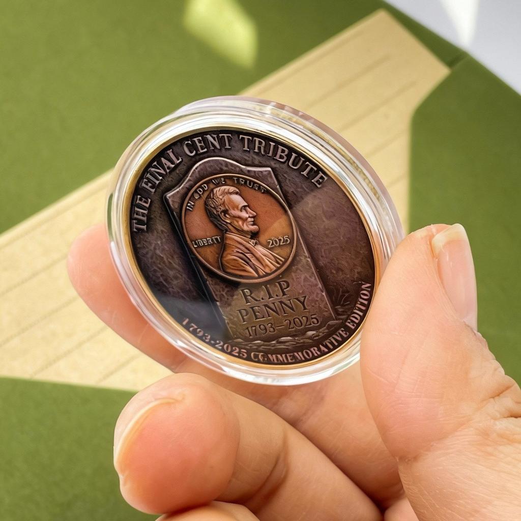 Lincoln-Pennymünze, Gedenkmedaille, Letzter Cent, 1793-2025, Münzen, Metalle, Reliefs, Kulturell und kreativ