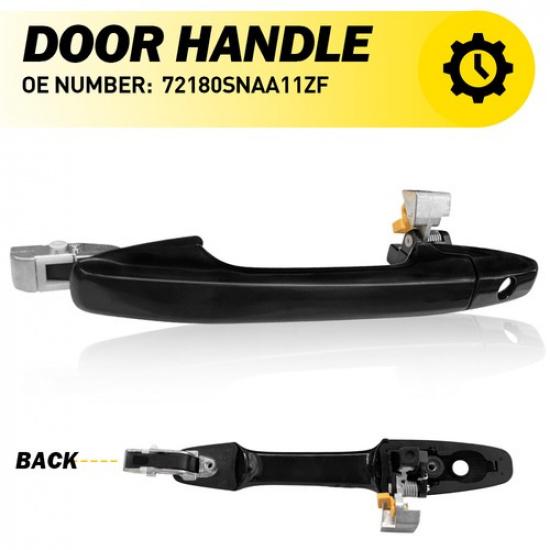 Outside Exterior Door Handle Black Front Driver Side For 2006-2011 Honda Civic A