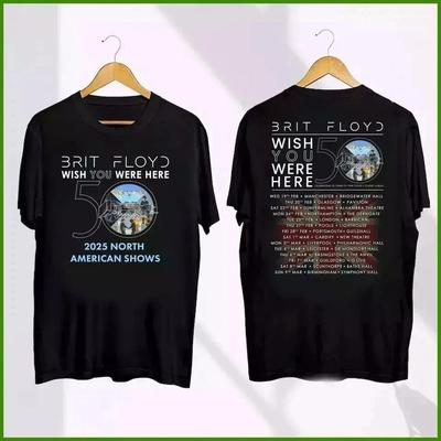 BRIT FLOYD 2025 Wish You Were Here 50th Anniversary World Tour T-shirt S-4XL