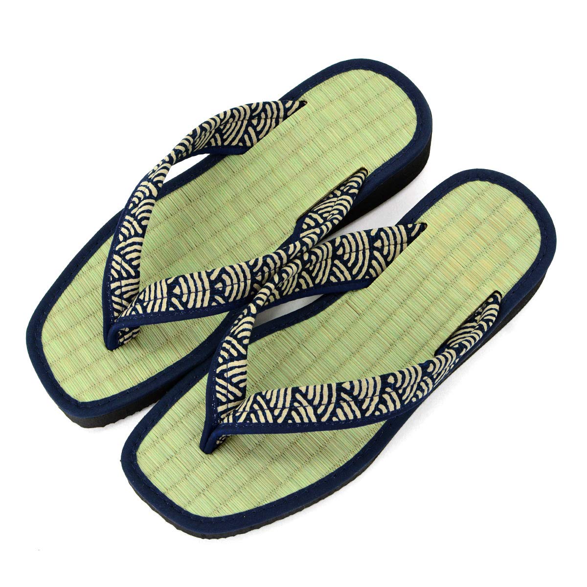 Такехару Гэта Сделано из Татами и Игусы Калипсо Сэйгайха Размер L Мужские Сандалии, Япония, Трава, Узор, Узор,