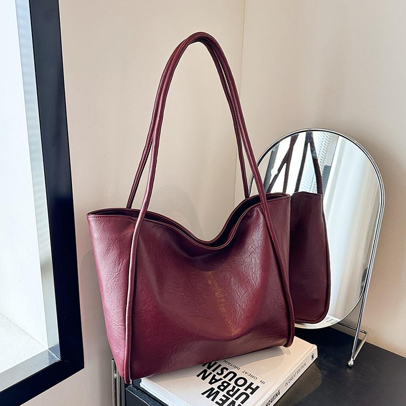Soft Leather Large Capacity Bag for Women  Casual Women's Bags  Feminine Tote Bag