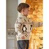 David Bella Boys' Sweater Jacket 2026 Winter New Thickened Outerwear for Children, Baby Class a Knitted Cardigan
