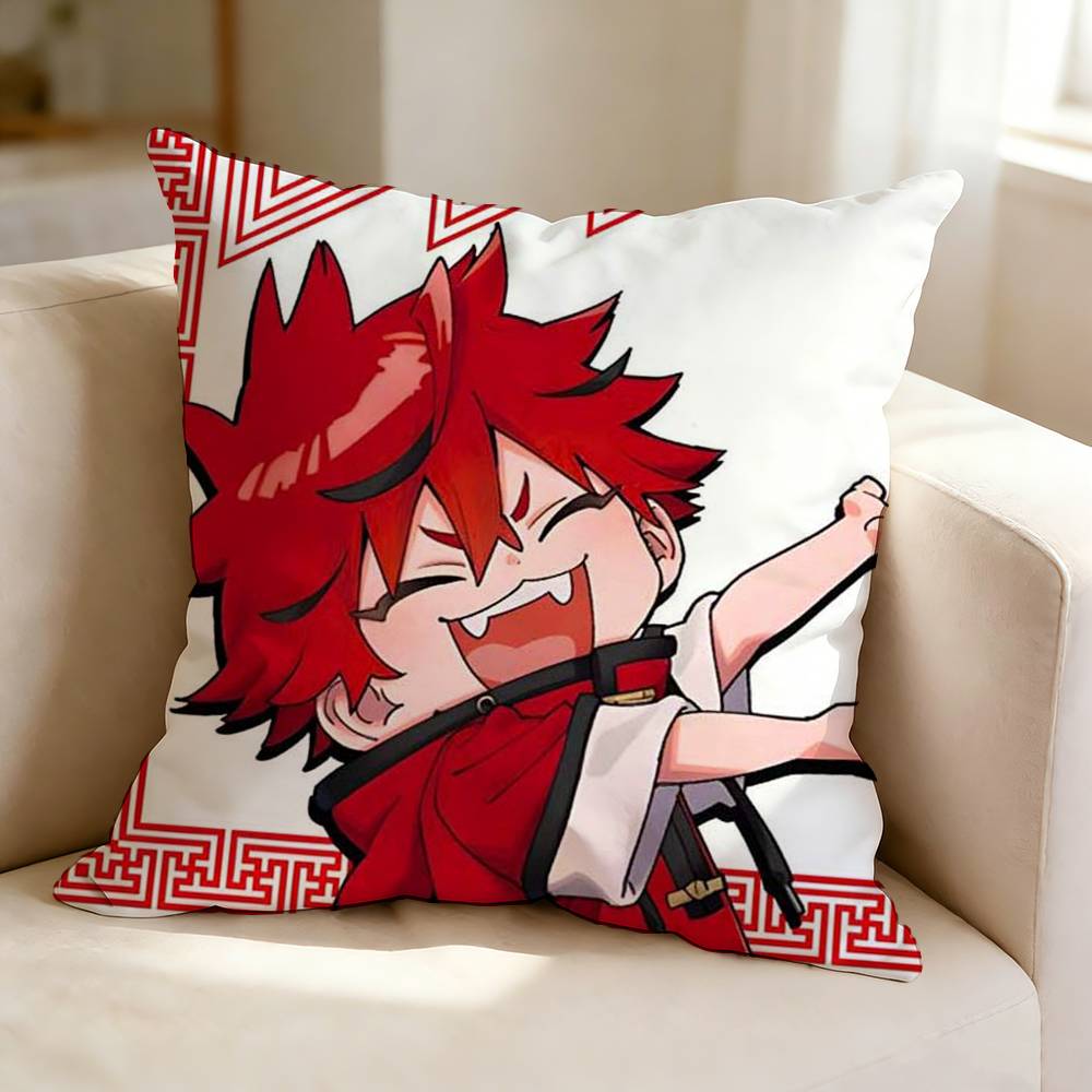 GGokurakugai Anime MMichiru SSaotome Pillow Case Square DoubleSided Sofa Cushion Cover Bedroom Bedside Pillow
