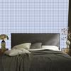 Geometric rhombus wallpaper in blue, white and light gray 50x1000