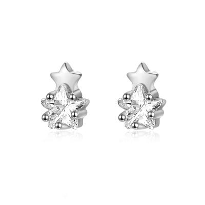 Super Mini Earrings Star Five-pointed Star Earrings Sweet and Cute Earrings Students Versatile Women's Trend
